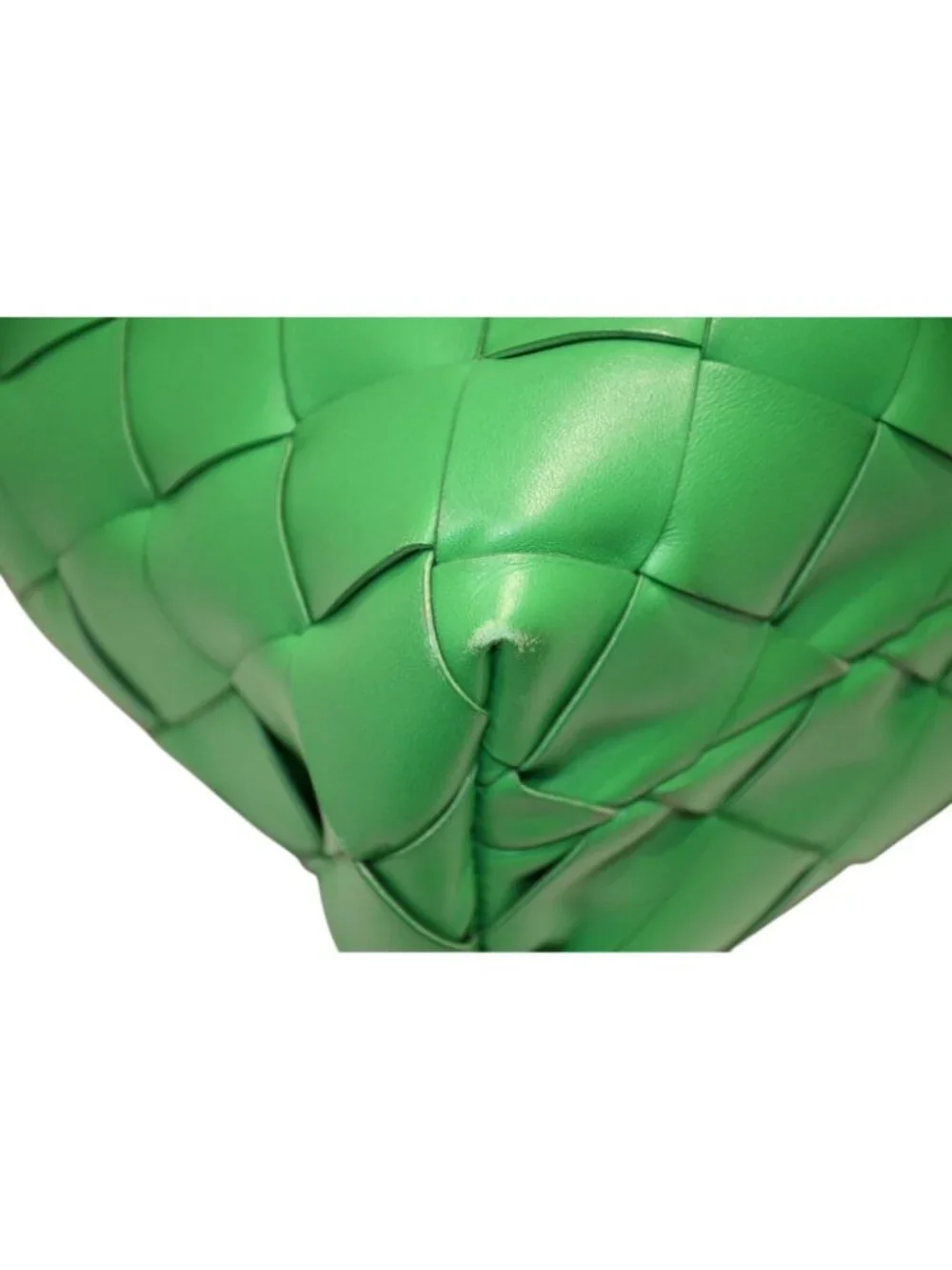 Bottega Veneta Intrecciato Handbag Green Calfskin Gold